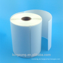 Acrylic self adhesive logistics top coating thermal sticker roll